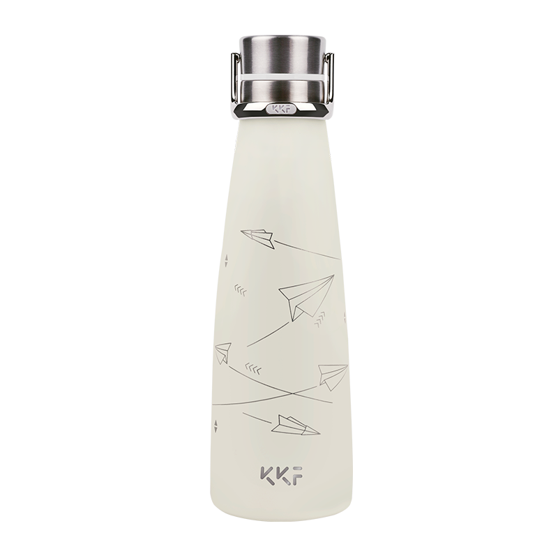 吻吻鱼 kkf 保温水杯 图案款 节日送礼送女友小清新 纸飞机 475ml高清