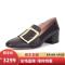 BALLY 巴利 女士皮质可踩脚粗跟单鞋 JANELLE 40 440-棕褐色 4