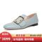 BALLY 巴利 女士 羊皮方扣可踩脚平底鞋 JANELLE 511-浅蓝色 2