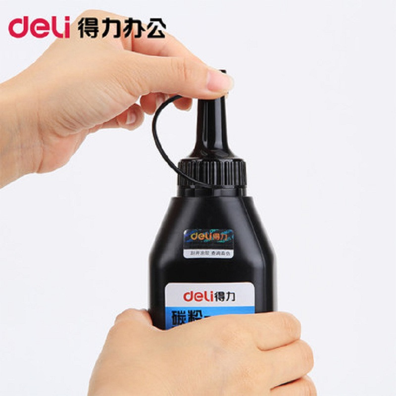 得力(deli)DLH-F2612A#碳粉(黑)(一瓶装) 宁选 黑色