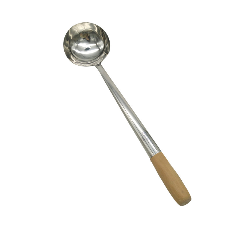 欧妮家 LH 木柄勺 55cm 炒勺 不锈钢勺