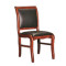 企购优品 定制椅子（带靠背） 实木板材 人造革靠背 棕色