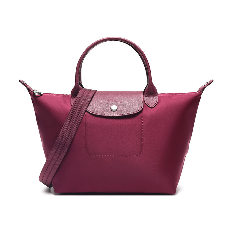 Longchamp 珑骧 LE PLIAGE NÉO 女士系列织物小号手提单肩包 1512 578 745-紫红色