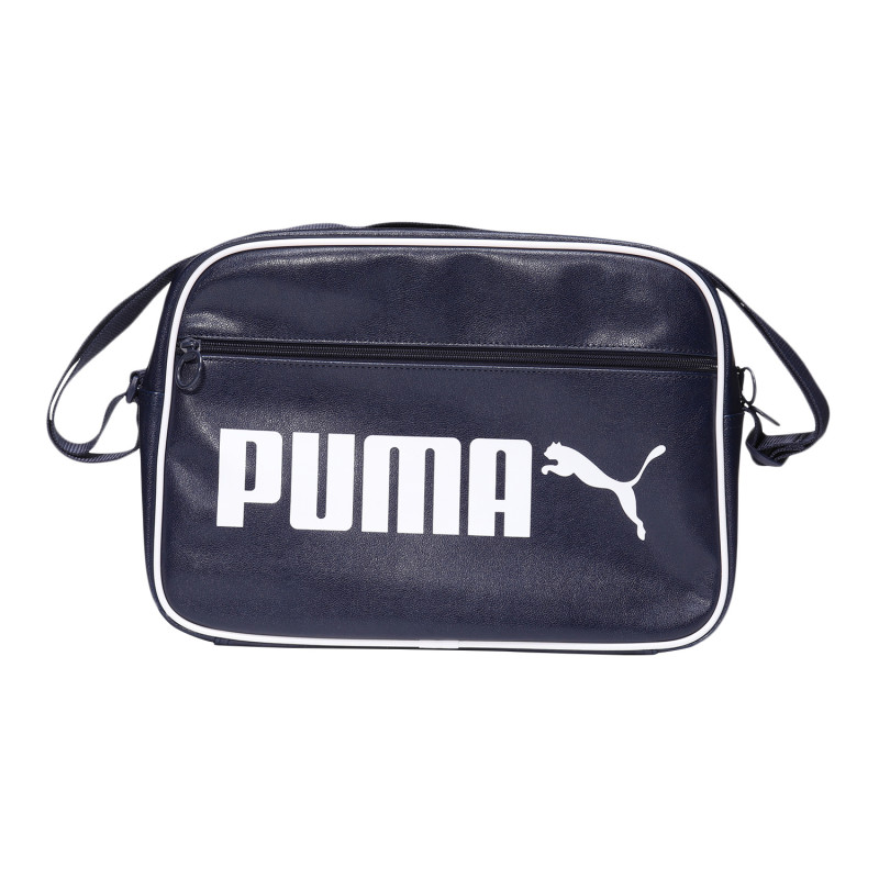 PUMA彪马男包女包运动包时尚皮质休闲包单肩背包斜挎包076642. 07664202粗呢蓝