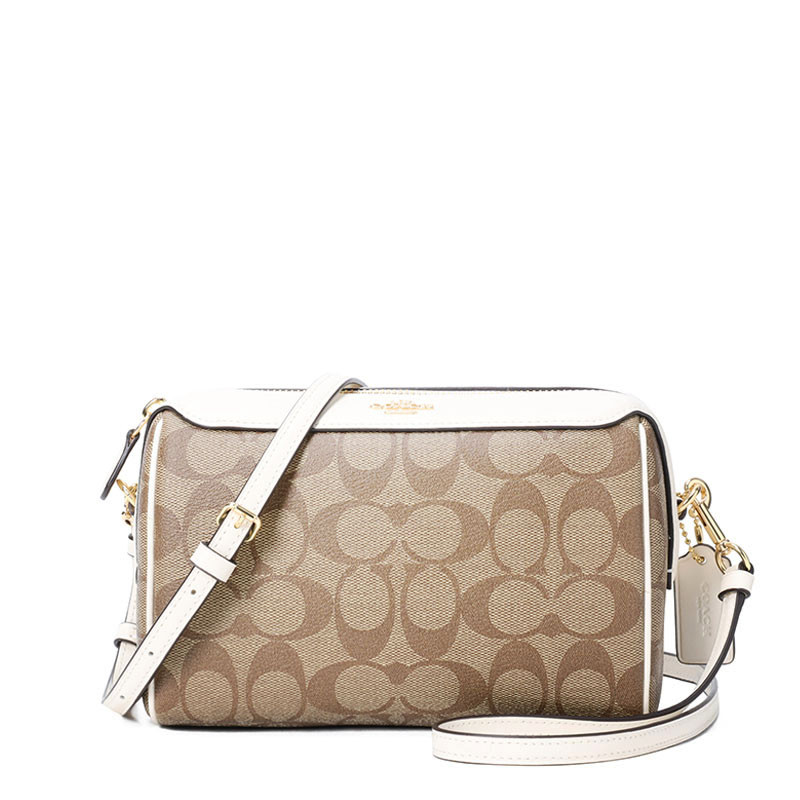 Coach 无柄波士顿单肩包 F77879 拼色