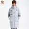 PaulFrank/大嘴猴冬季新款羽绒服男装韩版中长款连帽冬装X 浅灰 M