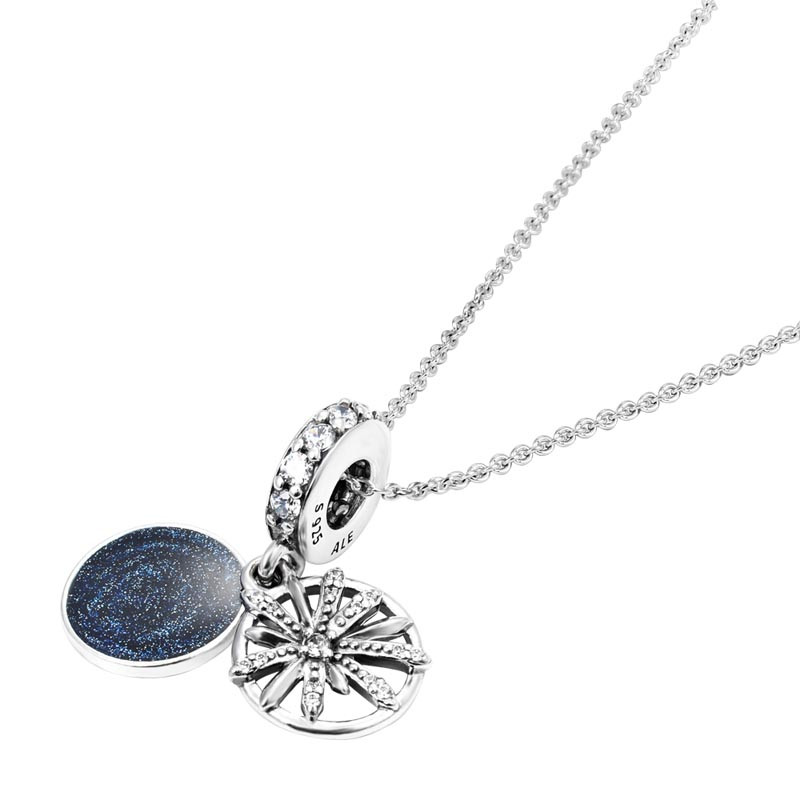 PANDORA潘多拉 星辰之海项链女奢侈品简约饰品925银礼品套装 SP001-45cm
