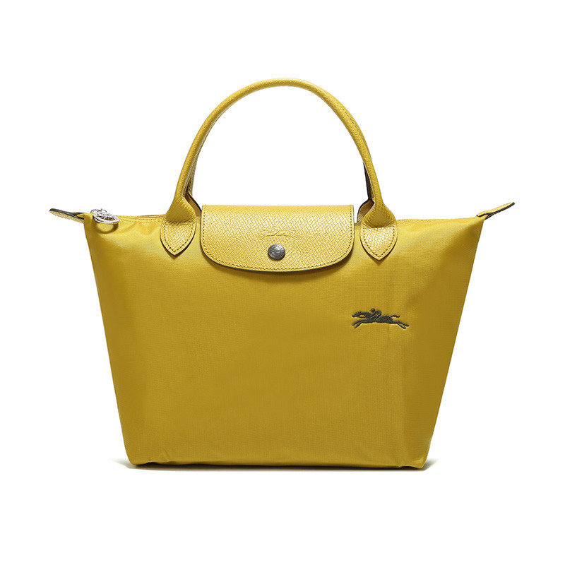 Longchamp 珑骧 LE PLIAGE女士系列织物小号短柄可折叠手提包 1621 619 P19-果酸色