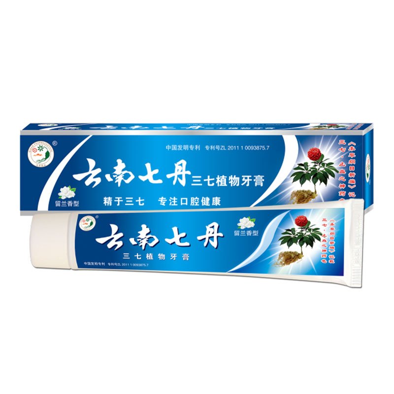 七丹三七植物牙膏 留兰香型100g