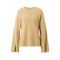 【商场同款】伊芙丽秋装新款韩版长袖宽松针织衫女 S 卡其色