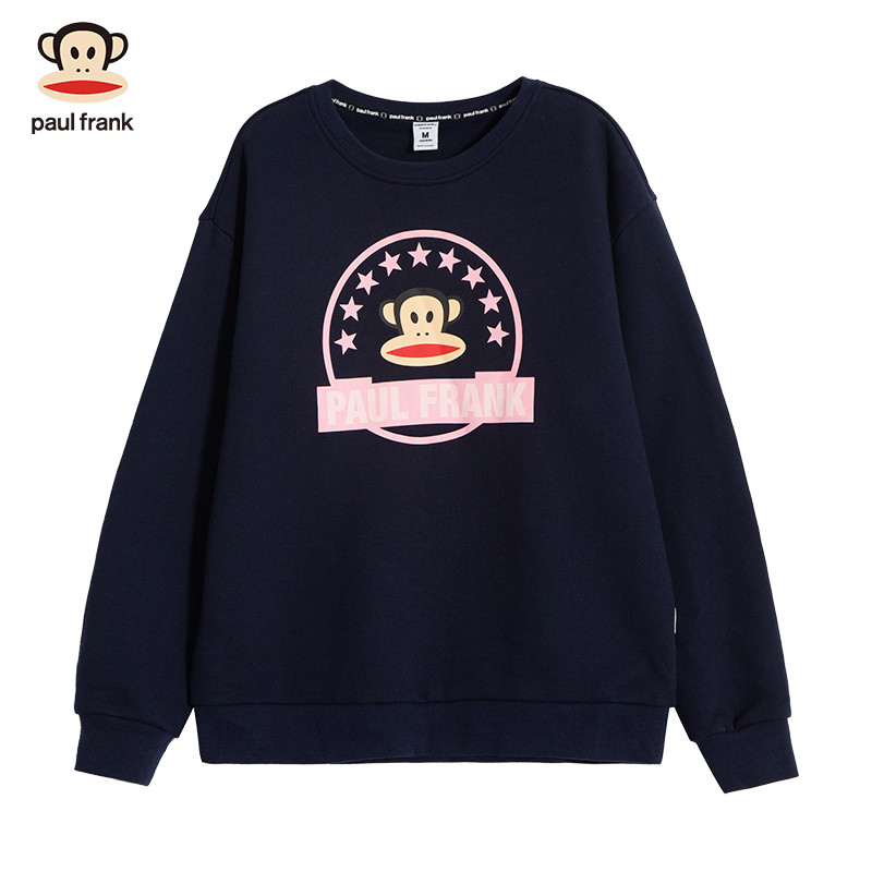 PaulFrank/大嘴猴2019秋季新款卫衣女宽松学生韩版秋装上衣女装 M 藏青色