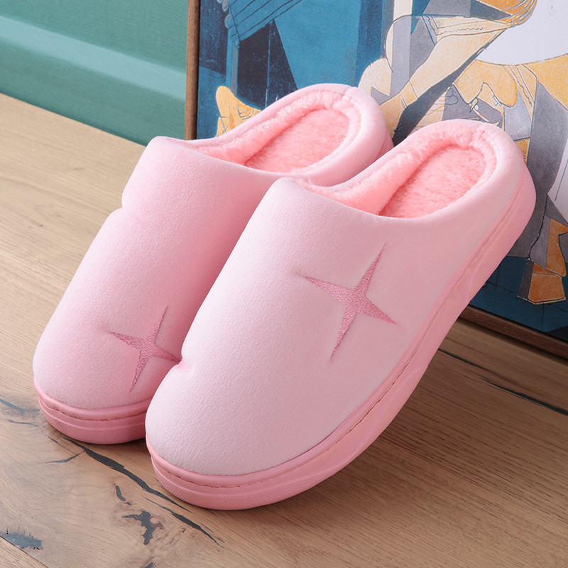 居家拖鞋女夏季室内厚底情侣男家居拖洗澡防滑浴室软底凉拖鞋家用 星星款粉色 36-37(适合35-36脚)
