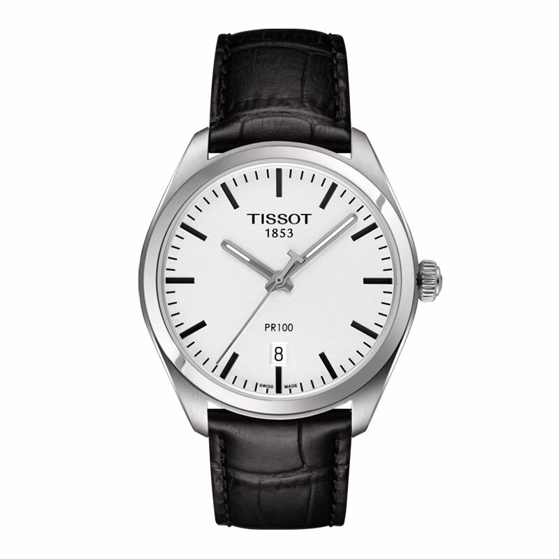 天梭(TISSOT)PR100系列时尚休闲商务皮带石英男士手表T101.410.16.031.00 T101.410.16.031.00