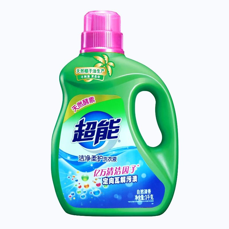 超能2kg超能洁净柔护洗衣液高清实拍图