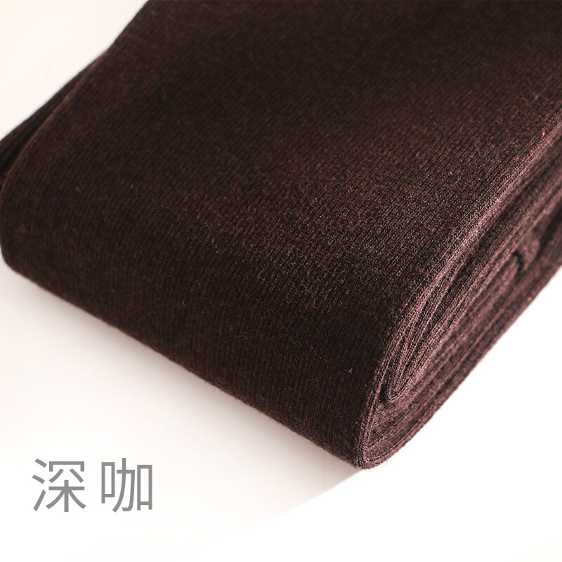 迪鲁奥（DILUAO)抖音网红日系打底裤女外穿打燕麦色连裤袜米色奶咖色踩脚微压薄款春秋新款女装_76 深咖 8011/210g