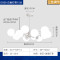 品拓PINTUO吊灯LED吸顶灯客厅灯简约现代吸顶灯铁艺吊灯家用创意大气客厅灯餐厅灯卧室灯饭厅灯具灯饰30M2 12头三色-白色
