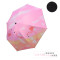 小清 新 伞晴雨两用折叠太阳伞创意防紫外线防晒遮阳黑胶小黑伞 火烈鸟粉（内黑胶）