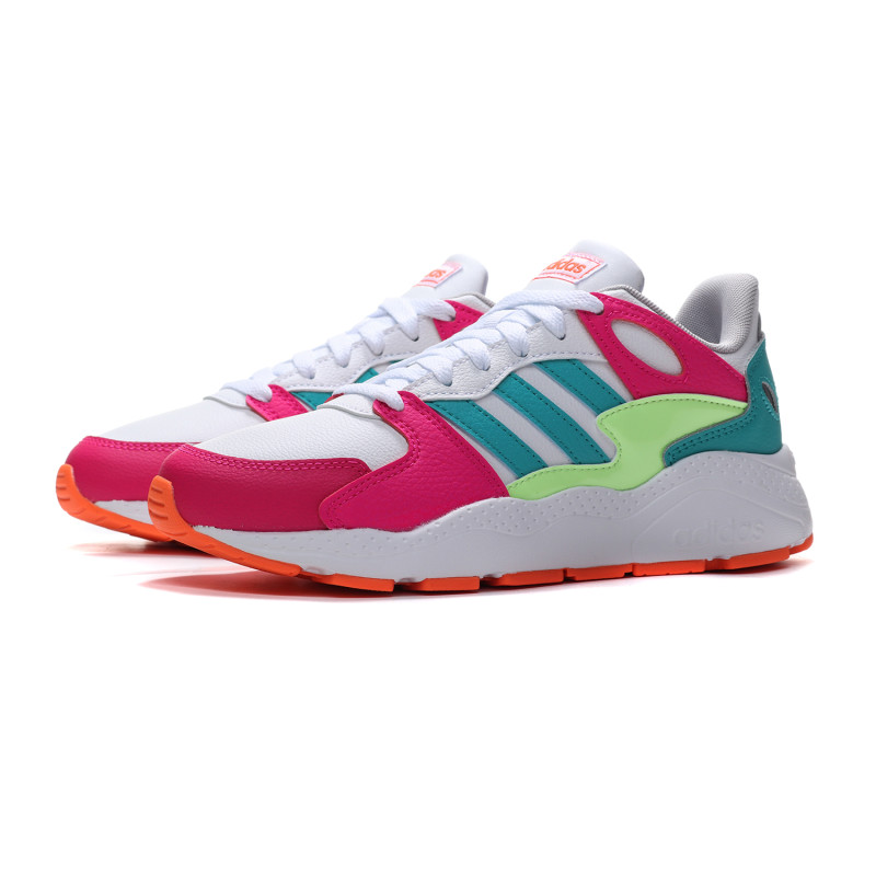adidas阿迪达斯NEO女鞋运动鞋休闲鞋FV2744 FV2744亮白+休克粉+高光蓝+高光黄 39码