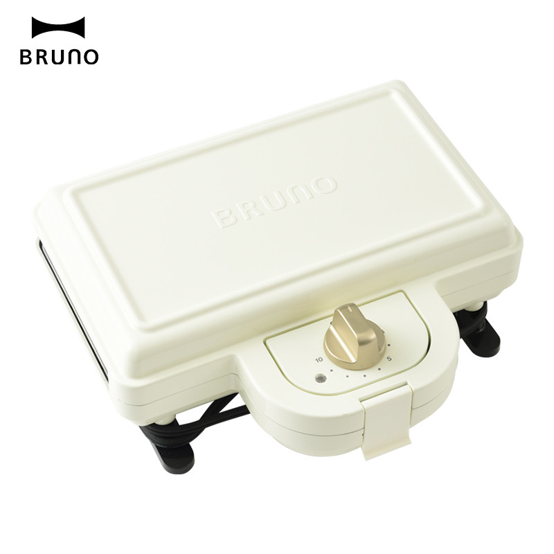 BRUNO 轻食机Plus标配+鲷鱼烧+华夫饼烤盘（标配+鲷鱼烧+华夫饼烤盘）-珍珠白-BOE044-WH