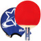 红双喜DHS乒乓球成品拍 R1007 双面长反胶直拍短柄 1星级攻防结合型 原装拍套 新款直拍T1007双面长反胶