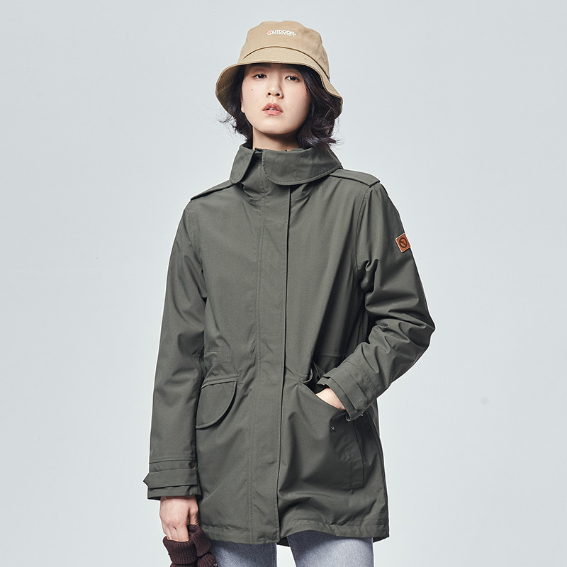 （OUTDOORPRODUCTS）运动户外秋冬女式防风外套情侣三合一冲锋衣OFCF194_3 2XL OFCF1942002-5/军绿（女）