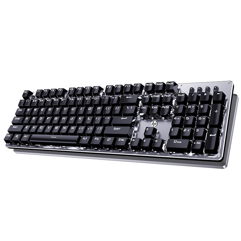 惠普(hp) GK100 机械键盘 游戏键盘 吃鸡背光键盘 混光茶轴