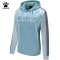 KELME/卡尔美2019年春季长袖舒适亲肤卫衣女时尚插色连帽套头衫 M/160 淡蓝
