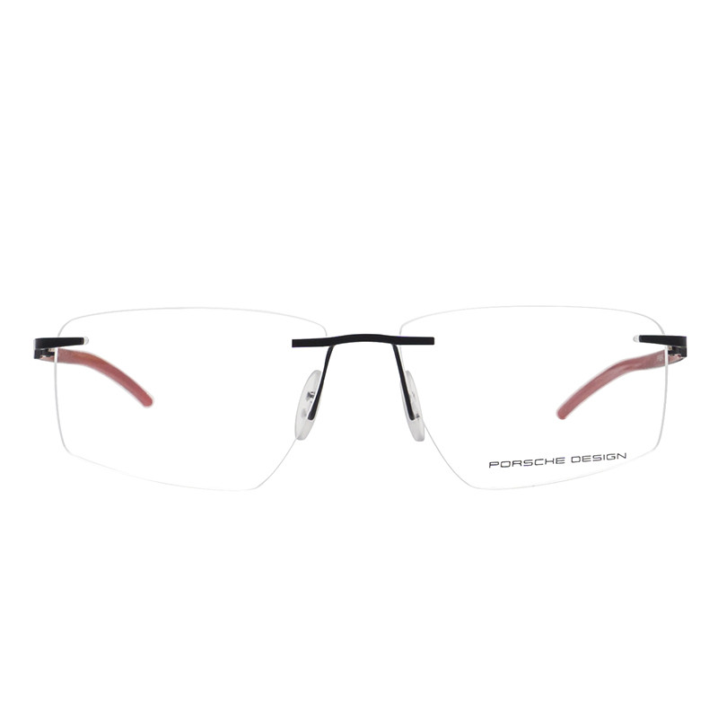 PORSCHE DESIGN保时捷 光学近视眼镜架 男款生物钢超轻商务眼镜框无框P8341 57mm