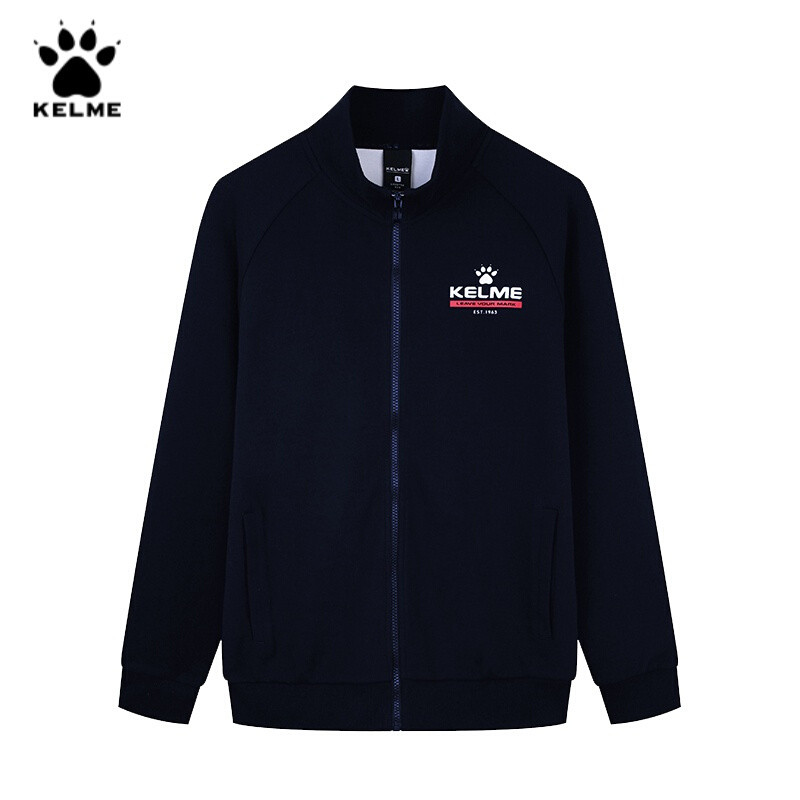 KELME/卡尔美秋季新款运动外套男立领潮流休闲夹克36831018深蓝 XXXL/190 深兰