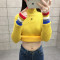 朗妮姿(LANGNIZI) 2020新款韩版毛衣女春秋装衣服宽松高领针织打底衫 A958# M【建议95-110斤】 浅咖【常规】