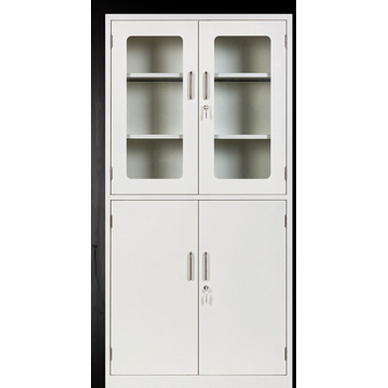 南榮家具(NANRONG)南荣MDL-017 上玻下铁宽移门柜 1850*1180*390mm 银色