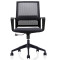 欧宝美电脑椅经理办公人体工学老板椅家用多功能可升降时尚黑色网布转椅 黑色（单位：把）