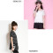 拉贝缇夏季新款T恤时尚休闲V领吊带短袖圆领T恤两件套女60005014 黑色3 L建议(115斤-130斤)