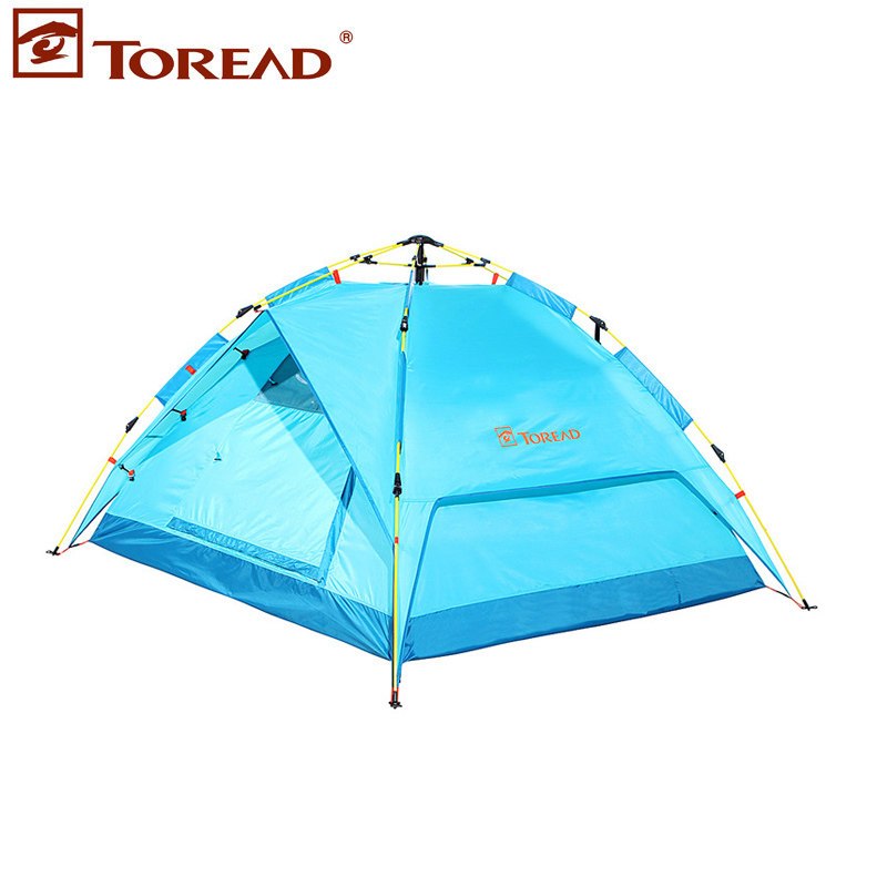 探路者（TOREAD）户外露营防风防雨3-4人双层全自动速开家庭帐篷TEDD807461 TEDD80746-C07C