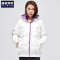 雅鹿男装冬季新品首发时尚连帽短款女士羽绒服保暖休闲外套WA61U0174 2001(白色) 165