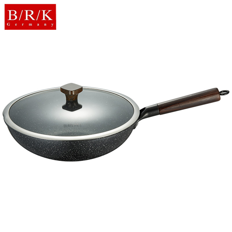 BRK Germany炒锅德国BRK铁锅炒锅 无涂层铁锅炒菜锅32cm 锅具烹饪用具电磁炉燃气通用