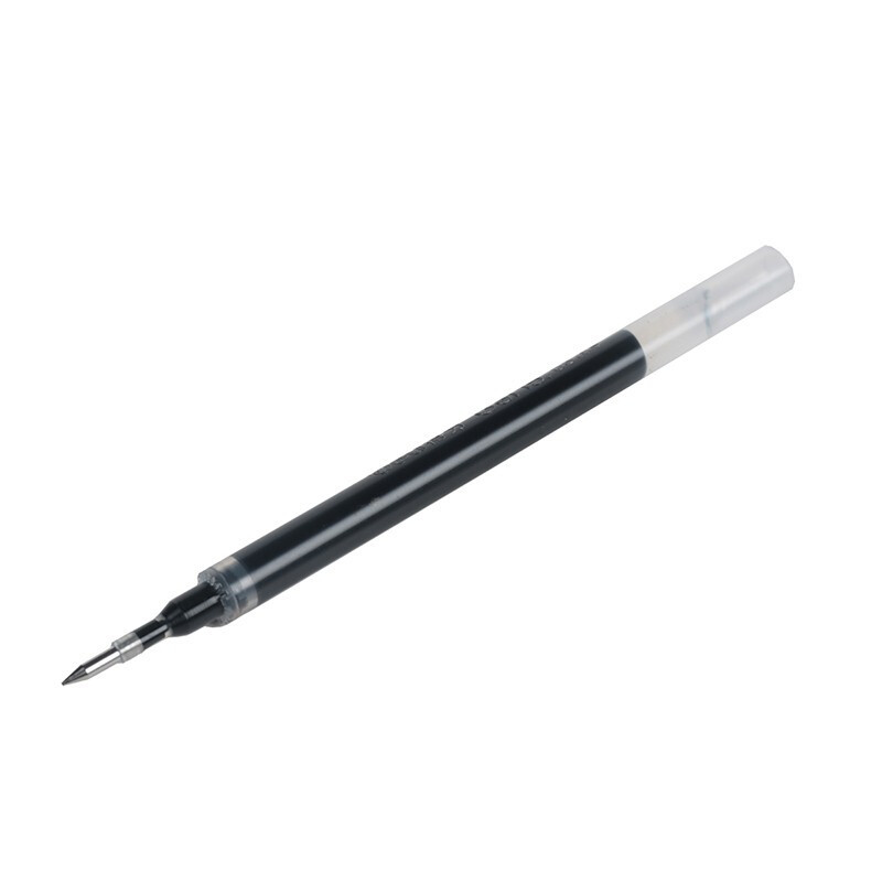 得力(deli) S755中性笔芯 水笔芯 替芯黑色 笔芯 0.5mm10支/盒 黑色