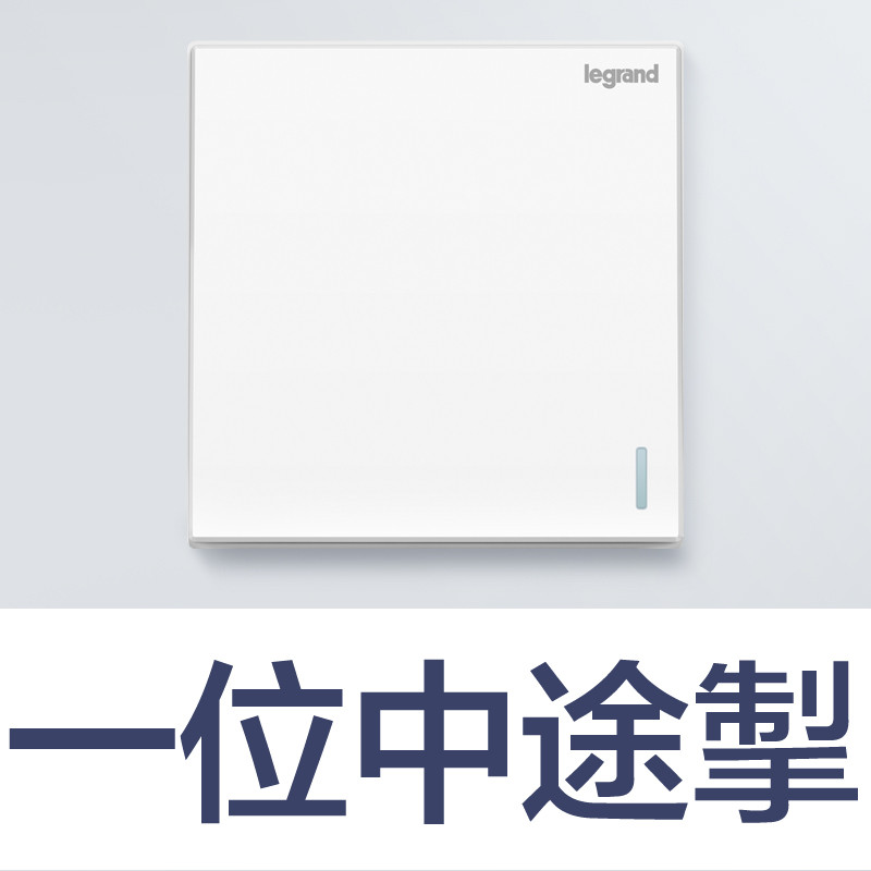 罗格朗(Legrand)开关插座官方旗舰店86型家用墙式墙壁带一开usb5五孔暗装面板多孔开关电源插座 仕典玉兰白 一开多控