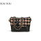 2019秋冬季新款粗花呢百搭小香风流浪包 英伦卡其千鸟格