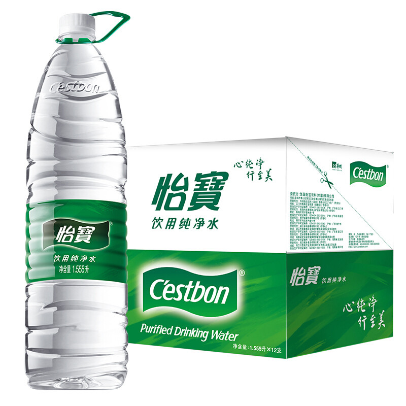 怡宝 1.555L 饮用纯净水 12瓶/箱