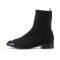St&Sat/星期六 冬季时尚拼接舒适低跟短靴SS83116263 10黑色 39