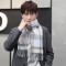男士粗纺羊绒围巾 34#