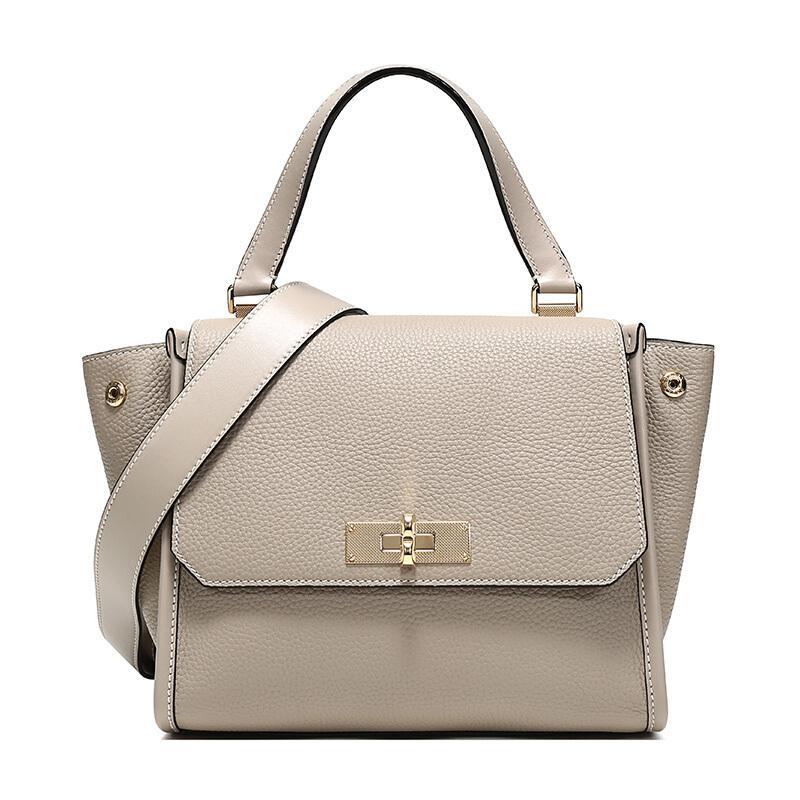 Bally 巴利 女款皮质手提单肩包 BREEZE SM 15-石灰色