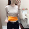 懒惰风加绒/不加绒可选牛油果绿圆领毛衣女秋冬外穿宽松套头线衣百搭打底针织衫 L建议105-120斤 黑色全身加绒款