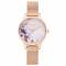 OLIVIABURTON腕表 女式石英表 圆形优雅气质水彩画表盘OB16PP39 玫瑰金女表 玫瑰金