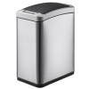 EKO 智能感应垃圾桶办公室客厅卫生间带盖垃圾桶 9229MT(砂钢) 8L