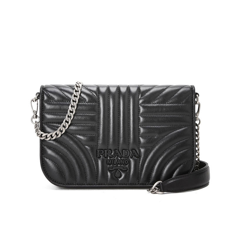 PRADA/普拉达 Diagramme 单肩包 1BP013 COI 黑色
