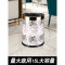垃圾桶家用客厅卧室厨房卫生间创意可爱少女简约高档北欧式风ins_1 10L银圈-咖啡色回形纹