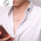 蛇骨链s925纯银项链男镀白金锁骨链银链子无吊坠颈链潮人男士细链 粗约2毫米长约50厘米