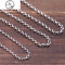 复古做旧泰银珍珠链925纯银饰品打造简约圆环男女项链百搭毛衣链_1 3mm粗(65厘米约7.5克）